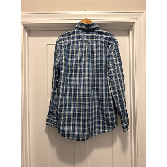 Vineyard Vines Classic Murray Shirt Mens Large Blue Green Pine Plaid 100% Cotton - Picture 4 of 4